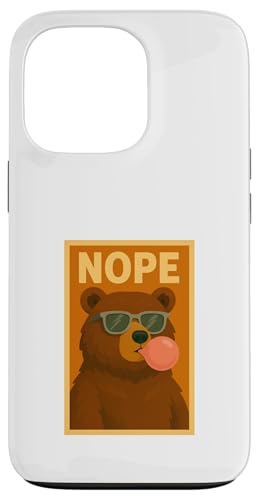Bear Nope Kaugummi, Blasendruck, Pop-Art, süßer Bär Hülle für iPhone 13 Pro Bear Nope Kaugummi, Blasendruck, Pop-Art, süßer Bär Hülle für iPhone 13 Pro von Best Animal Tees and More