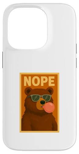 Bear Nope Kaugummi, Blasendruck, Pop-Art, süßer Bär Hülle für iPhone 14 Pro Bear Nope Kaugummi, Blasendruck, Pop-Art, süßer Bär Hülle für iPhone 14 Pro von Best Animal Tees and More