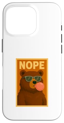 Bear Nope Kaugummi, Blasendruck, Pop-Art, süßer Bär Hülle für iPhone 16 Pro Bear Nope Kaugummi, Blasendruck, Pop-Art, süßer Bär Hülle für iPhone 16 Pro von Best Animal Tees and More