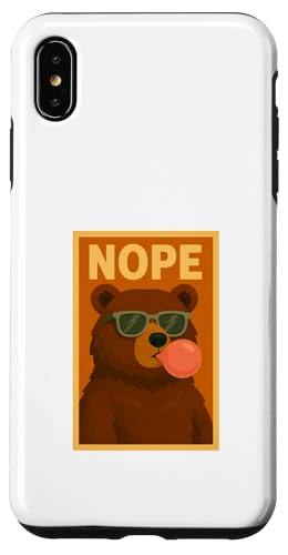 Bear Nope Kaugummi, Blasendruck, Pop-Art, süßer Bär Hülle für iPhone XS Max Bear Nope Kaugummi, Blasendruck, Pop-Art, süßer Bär Hülle für iPhone XS Max von Best Animal Tees and More