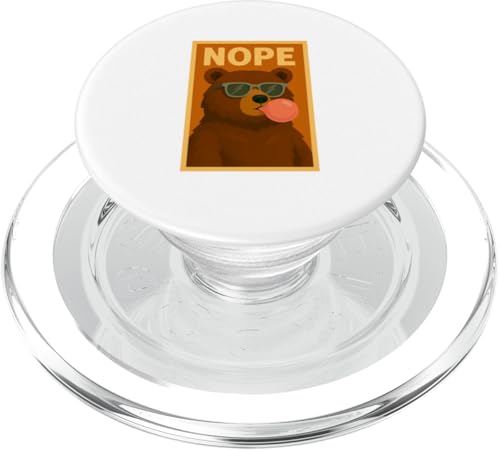 Bear Nope Kaugummi, Blasendruck, Pop-Art, süßer Bär PopSockets PopGrip für MagSafe Bear Nope Kaugummi, Blasendruck, Pop-Art, süßer Bär PopSockets PopGrip für MagSafe von Best Animal Tees and More