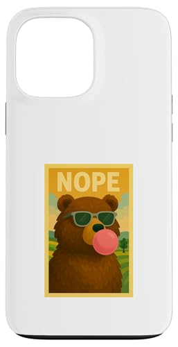 Bear Nope Kaugummi Bubble Print Pop Art Hülle für iPhone 13 Pro Max Bear Nope Kaugummi Bubble Print Pop Art Hülle für iPhone 13 Pro Max von Best Animal Tees and More
