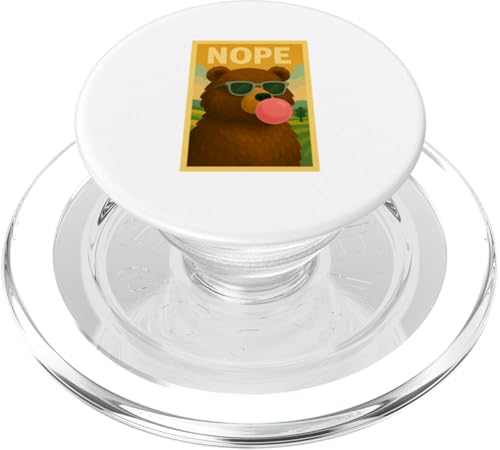 Bear Nope Kaugummi Bubble Print Pop Art PopSockets PopGrip für MagSafe Bear Nope Kaugummi Bubble Print Pop Art PopSockets PopGrip für MagSafe von Best Animal Tees and More