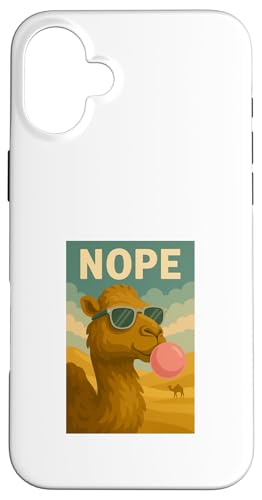 Camel Nope Kaugummi Bubble Print Pop Art Hülle für iPhone 16 Plus von Best Animal Tees and More