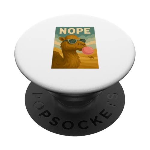Camel Nope Kaugummi Bubble Print Pop Art PopSockets Klebender PopGrip Camel Nope Kaugummi Bubble Print Pop Art PopSockets Klebender PopGrip von Best Animal Tees and More