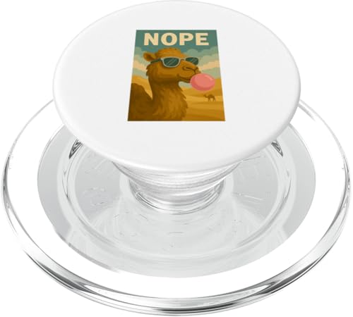 Camel Nope Kaugummi Bubble Print Pop Art PopSockets PopGrip für MagSafe Camel Nope Kaugummi Bubble Print Pop Art PopSockets PopGrip für MagSafe von Best Animal Tees and More