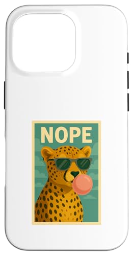 Cheetah Nope Kaugummi Bubble Print Pop Art Hülle für iPhone 16 Pro Cheetah Nope Kaugummi Bubble Print Pop Art Hülle für iPhone 16 Pro von Best Animal Tees and More
