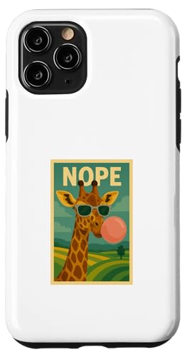 Giraffe Nope Kaugummi Bubble Print Pop Art Hülle für iPhone 11 Pro Giraffe Nope Kaugummi Bubble Print Pop Art Hülle für iPhone 11 Pro von Best Animal Tees and More