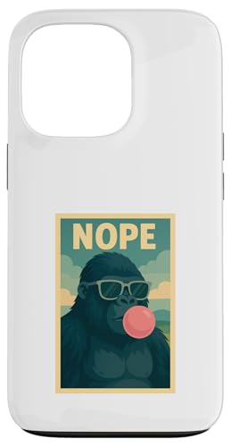 Gorilla Nope Kaugummi Bubble Print Pop Art Hülle für iPhone 13 Pro Gorilla Nope Kaugummi Bubble Print Pop Art Hülle für iPhone 13 Pro von Best Animal Tees and More