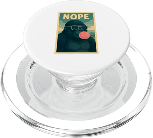 Gorilla Nope Kaugummi Bubble Print Pop Art PopSockets PopGrip für MagSafe Gorilla Nope Kaugummi Bubble Print Pop Art PopSockets PopGrip für MagSafe von Best Animal Tees and More