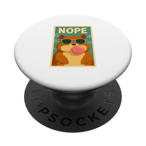 Hamster Nope Kaugummi Bubble Print Pop Art PopSockets Klebender PopGrip Hamster Nope Kaugummi Bubble Print Pop Art PopSockets Klebender PopGrip von Best Animal Tees and More