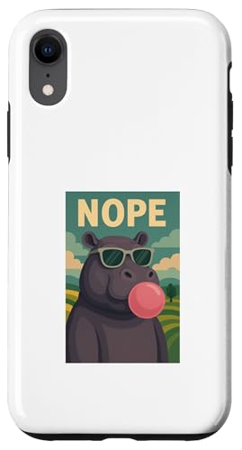 Nilpferd Nope Kaugummi Bubble Print Pop Art Hülle für iPhone XR Nilpferd Nope Kaugummi Bubble Print Pop Art Hülle für iPhone XR von Best Animal Tees and More