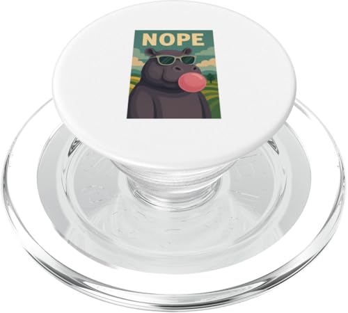Nilpferd Nope Kaugummi Bubble Print Pop Art PopSockets PopGrip für MagSafe Nilpferd Nope Kaugummi Bubble Print Pop Art PopSockets PopGrip für MagSafe von Best Animal Tees and More