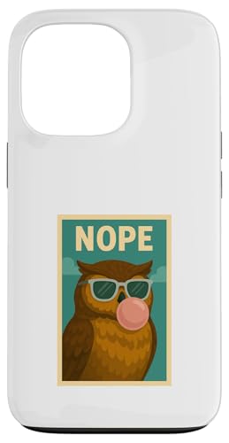 Owl Nope Kaugummi Bubble Print Pop Art Hülle für iPhone 13 Pro Owl Nope Kaugummi Bubble Print Pop Art Hülle für iPhone 13 Pro von Best Animal Tees and More