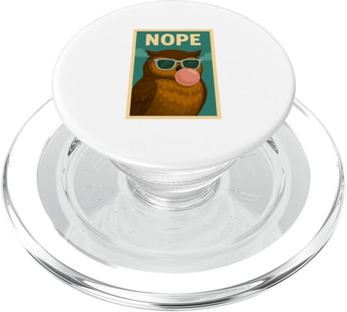 Owl Nope Kaugummi Bubble Print Pop Art PopSockets PopGrip für MagSafe Owl Nope Kaugummi Bubble Print Pop Art PopSockets PopGrip für MagSafe von Best Animal Tees and More