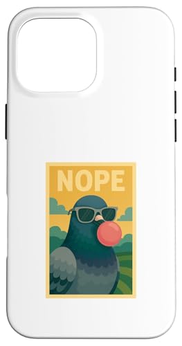 Pigeon Nope Kaugummi Bubble Print Pop Art Hülle für iPhone 16 Pro Max Pigeon Nope Kaugummi Bubble Print Pop Art Hülle für iPhone 16 Pro Max von Best Animal Tees and More