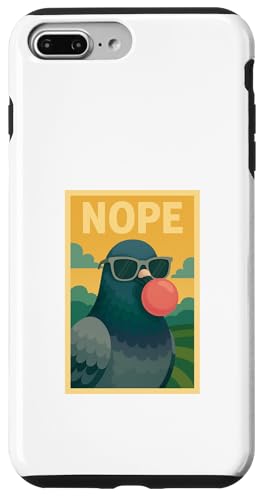 Pigeon Nope Kaugummi Bubble Print Pop Art Hülle für iPhone 7 Plus/8 Plus Pigeon Nope Kaugummi Bubble Print Pop Art Hülle für iPhone 7 Plus/8 Plus von Best Animal Tees and More