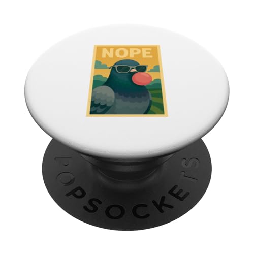 Pigeon Nope Kaugummi Bubble Print Pop Art PopSockets Klebender PopGrip Pigeon Nope Kaugummi Bubble Print Pop Art PopSockets Klebender PopGrip von Best Animal Tees and More