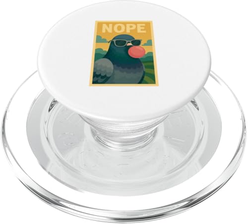 Pigeon Nope Kaugummi Bubble Print Pop Art PopSockets PopGrip für MagSafe Pigeon Nope Kaugummi Bubble Print Pop Art PopSockets PopGrip für MagSafe von Best Animal Tees and More