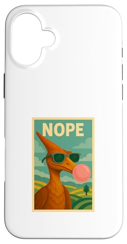 Pterodactylus Nope Chewing Gum Bubble Print Flugsaurier Hülle für iPhone 16 Plus Pterodactylus Nope Chewing Gum Bubble Print Flugsaurier Hülle für iPhone 16 Plus von Best Animal Tees and More