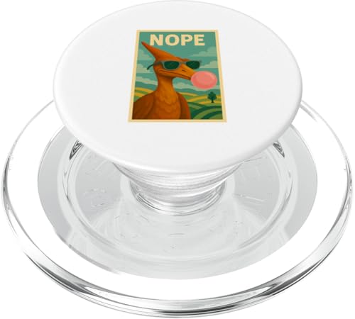 Pterodactylus Nope Chewing Gum Bubble Print Flugsaurier PopSockets PopGrip für MagSafe Pterodactylus Nope Chewing Gum Bubble Print Flugsaurier PopSockets PopGrip für MagSafe von Best Animal Tees and More