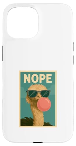 Strauß Nope Kaugummi Bubble Print Pop Art Hülle für iPhone 15 von Best Animal Tees and More