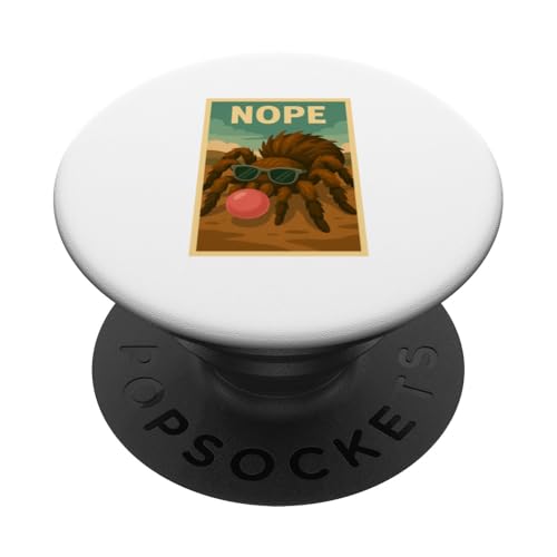 Tarantula Nope Kaugummi, Pop-Art-Spinne mit Blasenmuster PopSockets Klebender PopGrip Tarantula Nope Kaugummi, Pop-Art-Spinne mit Blasenmuster PopSockets Klebender PopGrip von Best Animal Tees and More
