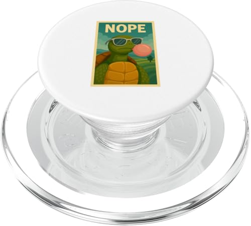 Turtle Nope Kaugummi Bubble Print Pop Art Schildkröte PopSockets PopGrip für MagSafe Turtle Nope Kaugummi Bubble Print Pop Art Schildkröte PopSockets PopGrip für MagSafe von Best Animal Tees and More