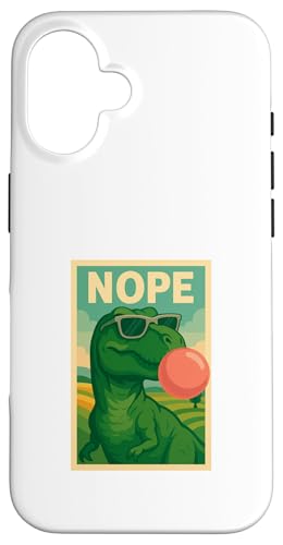 Tyrannosaurus rex Nope Kaugummi Dinosaurier Pop Art Hülle für iPhone 16 Tyrannosaurus rex Nope Kaugummi Dinosaurier Pop Art Hülle für iPhone 16 von Best Animal Tees and More