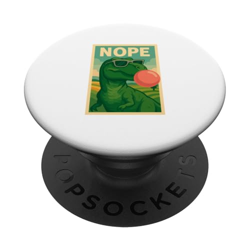 Tyrannosaurus rex Nope Kaugummi Dinosaurier Pop Art PopSockets Klebender PopGrip Tyrannosaurus rex Nope Kaugummi Dinosaurier Pop Art PopSockets Klebender PopGrip von Best Animal Tees and More