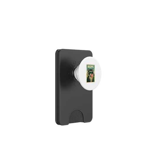 Waschbär Nope Kaugummi Bubble Print Pop Art PopSockets PopWallet für MagSafe Waschbär Nope Kaugummi Bubble Print Pop Art PopSockets PopWallet für MagSafe von Best Animal Tees and More