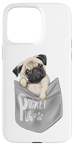 Mops Hunderasse Mops Welpe in Tasche Hülle für iPhone 15 Pro Max Mops Hunderasse Mops Welpe in Tasche Hülle für iPhone 15 Pro Max von Best Dog Design Apparel Company