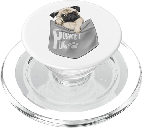 Mops Hunderasse Mops Welpe in Tasche PopSockets PopGrip für MagSafe Mops Hunderasse Mops Welpe in Tasche PopSockets PopGrip für MagSafe von Best Dog Design Apparel Company