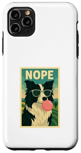 Border Collie Nope Kaugummi, Pop-Art mit Blasenmuster Hülle für iPhone 11 Pro Max Border Collie Nope Kaugummi, Pop-Art mit Blasenmuster Hülle für iPhone 11 Pro Max von Best Dog Tees and More