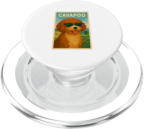 Cavapoo Cool Art Minimalistischer Hundedruck Pop Art Cavapoo PopSockets PopGrip für MagSafe von Best Dog Tees and More