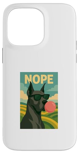 Deutsche Dogge Nope Chewing Gum Bubble Print Pop Art Hülle für iPhone 14 Pro Max Deutsche Dogge Nope Chewing Gum Bubble Print Pop Art Hülle für iPhone 14 Pro Max von Best Dog Tees and More