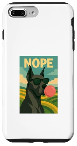 Deutsche Dogge Nope Chewing Gum Bubble Print Pop Art Hülle für iPhone 7 Plus/8 Plus von Best Dog Tees and More