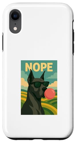 Deutsche Dogge Nope Chewing Gum Bubble Print Pop Art Hülle für iPhone XR Deutsche Dogge Nope Chewing Gum Bubble Print Pop Art Hülle für iPhone XR von Best Dog Tees and More