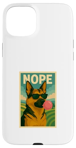 Deutscher Schäferhund Nope Kaugummi Bubble Print Pop Art Hülle für iPhone 15 Plus Deutscher Schäferhund Nope Kaugummi Bubble Print Pop Art Hülle für iPhone 15 Plus von Best Dog Tees and More