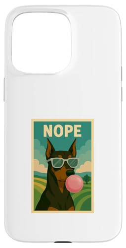 Dobermann Nope Chewing Gum Bubble Print Pop Art Dobermann Hülle für iPhone 15 Pro Max Dobermann Nope Chewing Gum Bubble Print Pop Art Dobermann Hülle für iPhone 15 Pro Max von Best Dog Tees and More