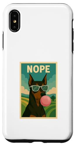 Dobermann Nope Chewing Gum Bubble Print Pop Art Dobermann Hülle für iPhone XS Max Dobermann Nope Chewing Gum Bubble Print Pop Art Dobermann Hülle für iPhone XS Max von Best Dog Tees and More
