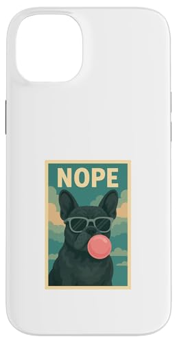 Französische Bulldogge Nope Chewing Gum Bubble Kunstdruck Frenchie Hülle für iPhone 14 Plus Französische Bulldogge Nope Chewing Gum Bubble Kunstdruck Frenchie Hülle für iPhone 14 Plus von Best Dog Tees and More