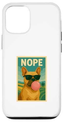 Französische Bulldogge Nope Kaugummi Bubble Art Frenchie Hülle für iPhone 12/12 Pro Französische Bulldogge Nope Kaugummi Bubble Art Frenchie Hülle für iPhone 12/12 Pro von Best Dog Tees and More