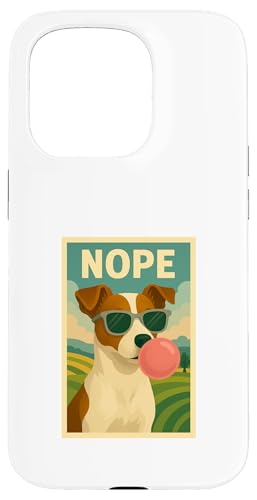 Jack Russell Terrier Nope Kaugummi, Pop-Art, Blasenmuster Hülle für iPhone 15 Pro Jack Russell Terrier Nope Kaugummi, Pop-Art, Blasenmuster Hülle für iPhone 15 Pro von Best Dog Tees and More