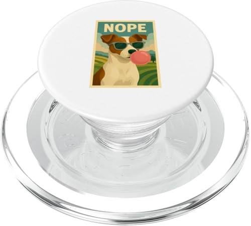 Jack Russell Terrier Nope Kaugummi, Pop-Art, Blasenmuster PopSockets PopGrip für MagSafe Jack Russell Terrier Nope Kaugummi, Pop-Art, Blasenmuster PopSockets PopGrip für MagSafe von Best Dog Tees and More