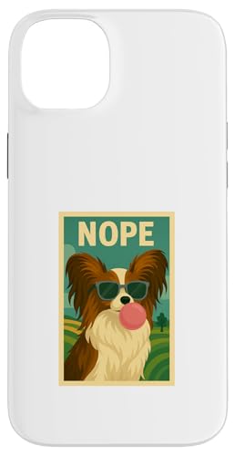 Papillon Nope Kaugummi Bubble Print Pop Art Hund Hülle für iPhone 14 Plus von Best Dog Tees and More