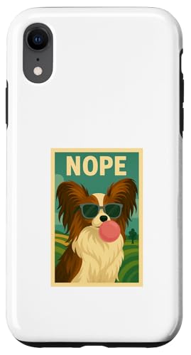 Papillon Nope Kaugummi Bubble Print Pop Art Hund Hülle für iPhone XR Papillon Nope Kaugummi Bubble Print Pop Art Hund Hülle für iPhone XR von Best Dog Tees and More