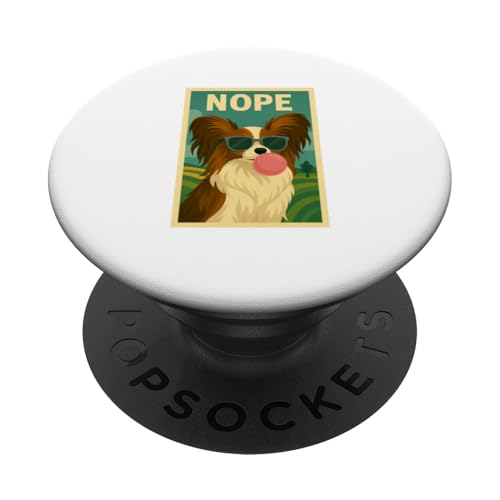 Papillon Nope Kaugummi Bubble Print Pop Art Hund PopSockets Klebender PopGrip Papillon Nope Kaugummi Bubble Print Pop Art Hund PopSockets Klebender PopGrip von Best Dog Tees and More