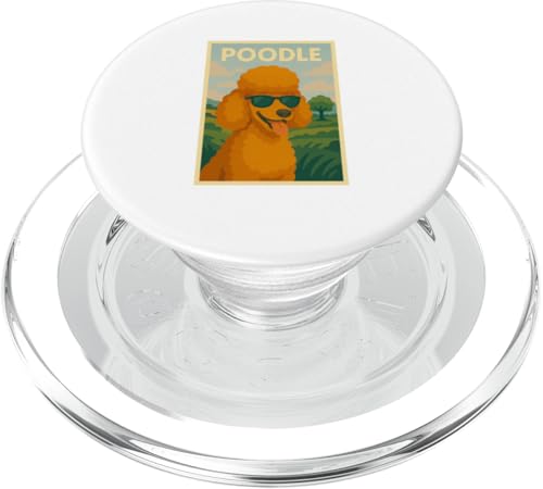 Pudel Cool Art Minimalistischer Druck Pop Art Pudel PopSockets PopGrip für MagSafe von Best Dog Tees and More