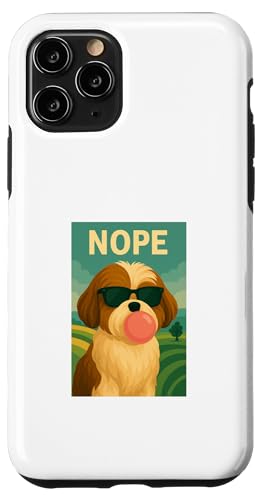 Shih Tzu Nope Pop-Art mit Kaugummi-Kaugummi-Print Hülle für iPhone 11 Pro Shih Tzu Nope Pop-Art mit Kaugummi-Kaugummi-Print Hülle für iPhone 11 Pro von Best Dog Tees and More